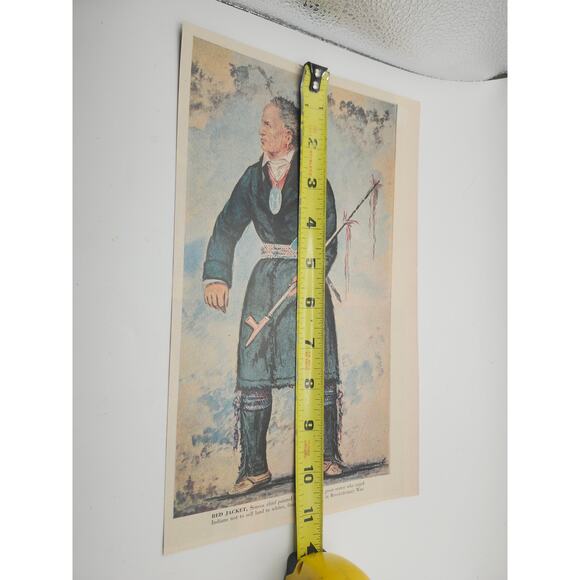 Print Red Jacket by George Catlin Seneca Chief Native American Wall Art 11x7 - Picture 3 of 8